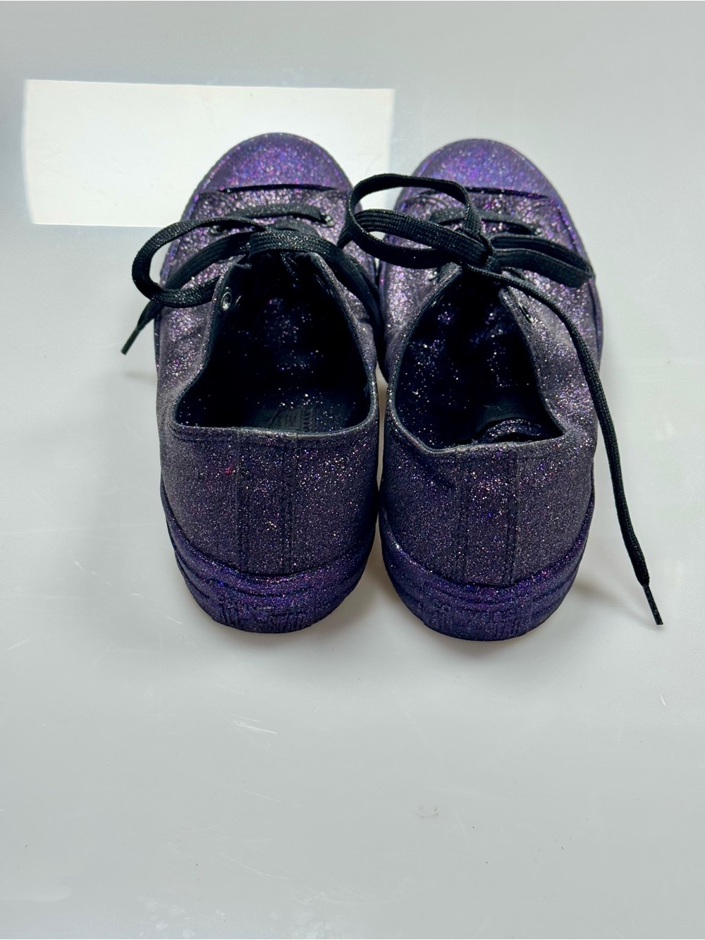 Converse Chuck Taylor All Star Low Purple Glitter Sneakers Women’s 10 - Picture 5 of 7